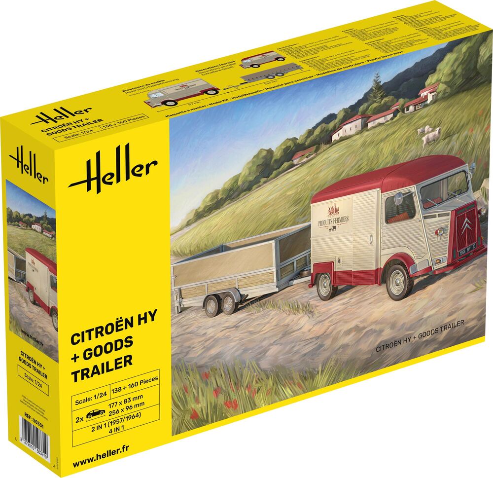 1/24 Citroen HY + Goods Trailer