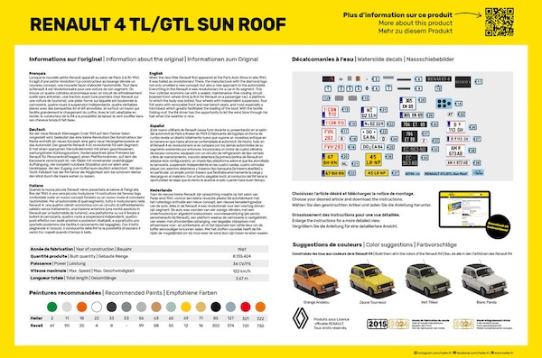 1/24 Renault 4TL/GTL Sund Roof