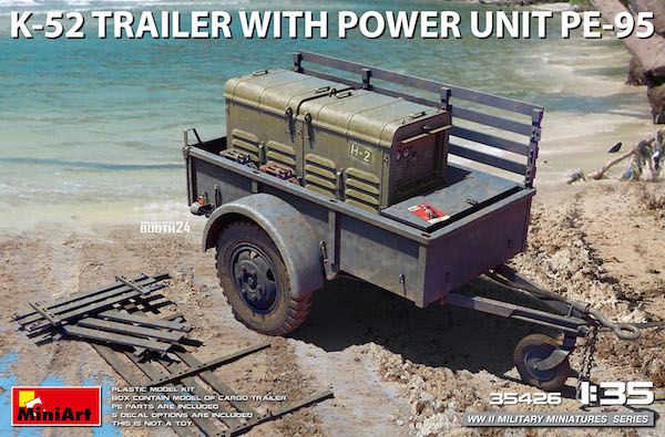 1/35 K-52 Trailer w/Power Unit PE-95