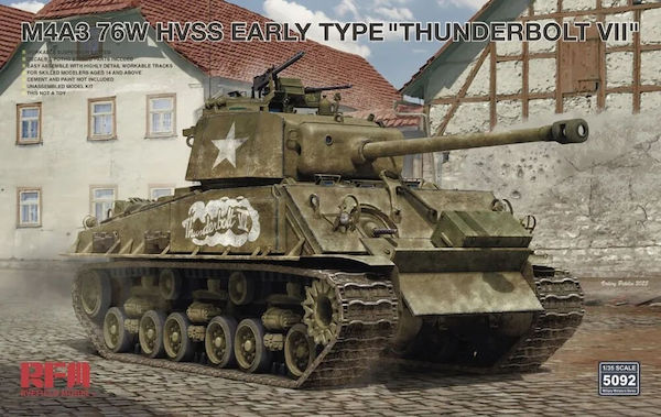 1/35 M4A3 76W HVSS Thunderbolt VII Early