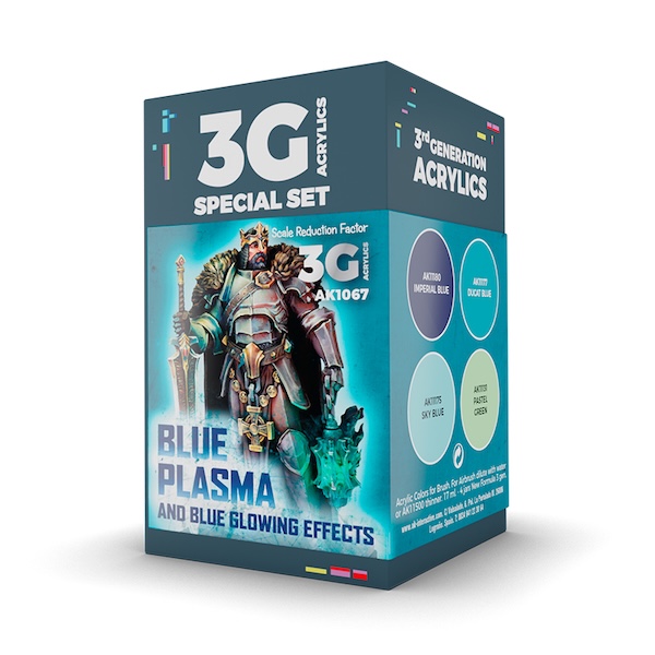 WARGAME COLOR SET. Blue Plasma