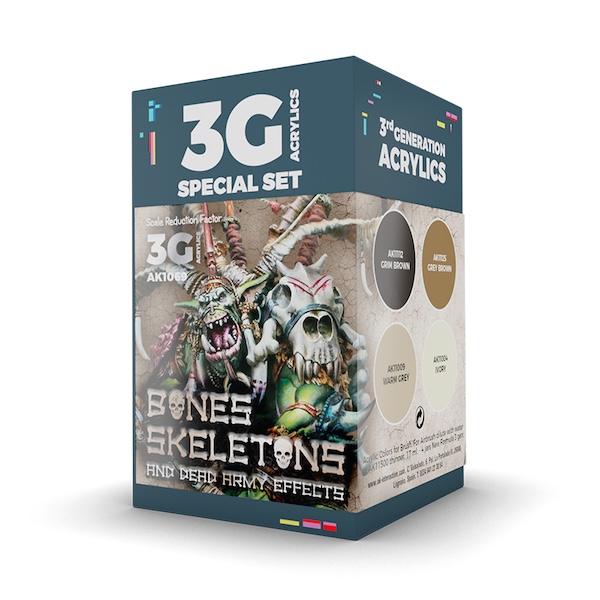 WARGAME COLOR SET. Bones Skeletons