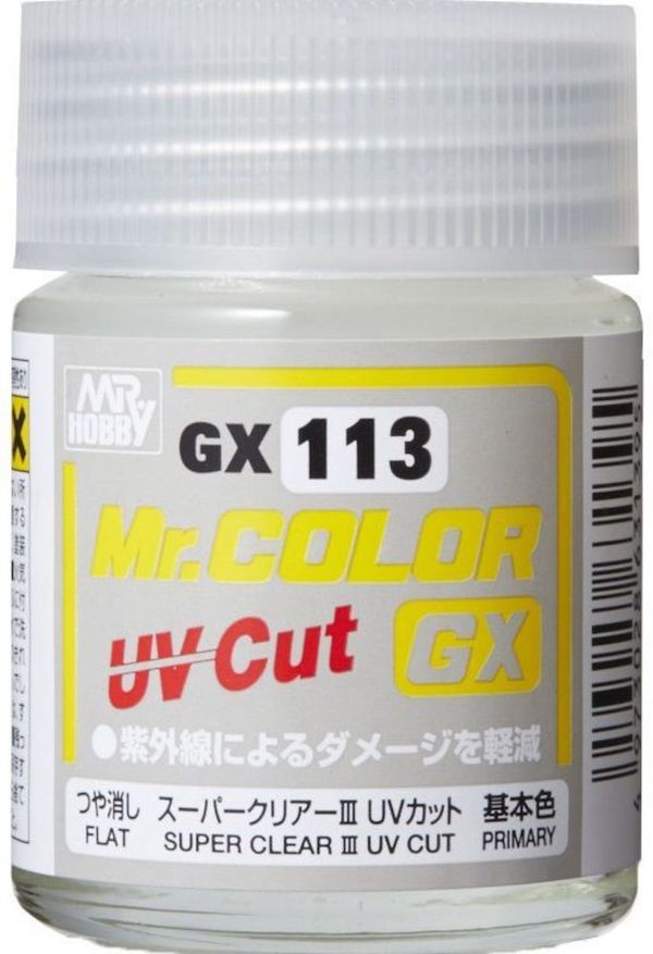 Gunze Mr. Color GX Super Clear III UV Cut Flat (18ml) 