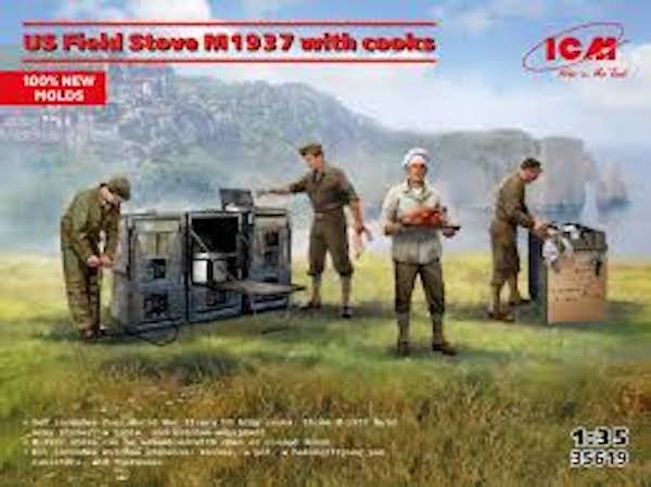 1/35 US Field Stove M1937 W. Cooks