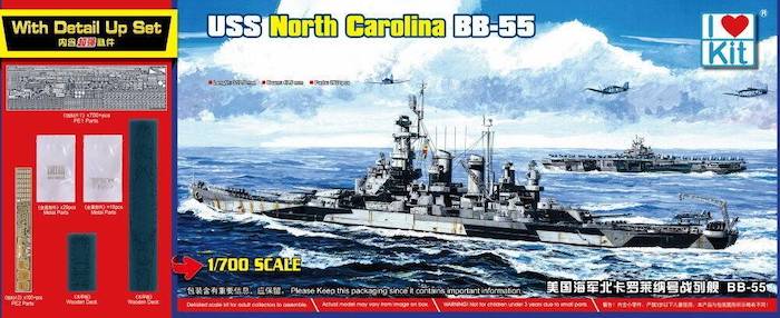 1/700 BB-55 USS North Carolina