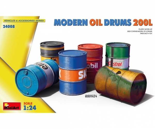 1/24 Modern Oil Drums 200L