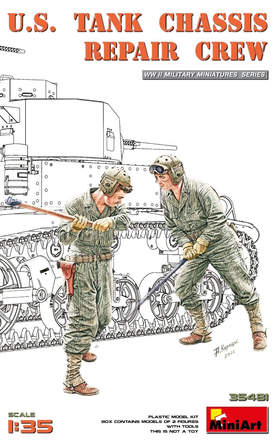 1:35 US Panzer Mechaniker Crew 