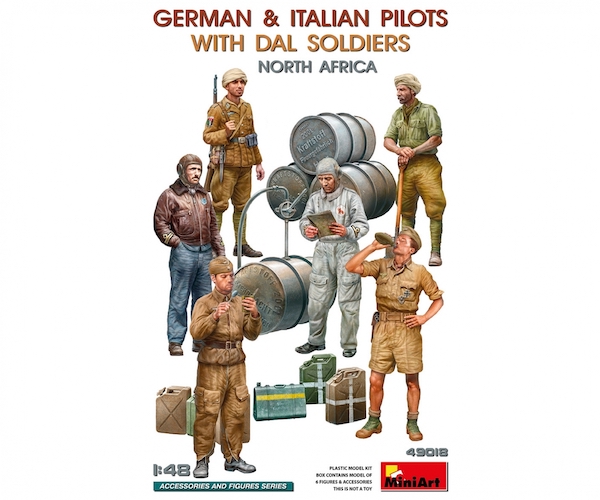 1/48 German &amp; Italien Pilots w. DAL Soldiers