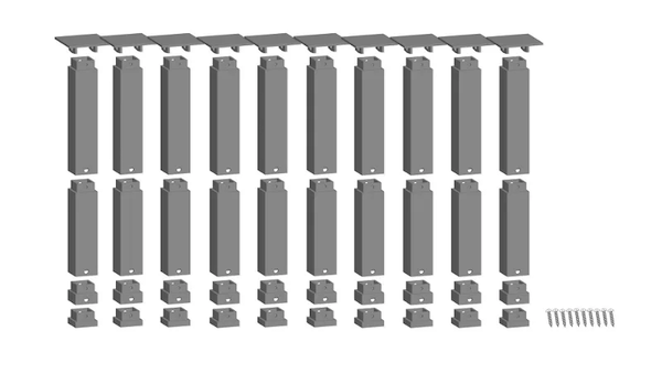 H0 /N Easy-Track Pfeiler Set Oben