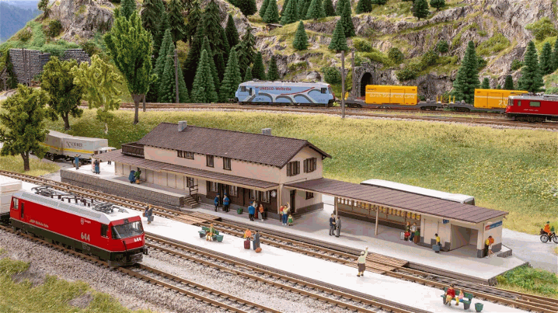 H0 L-C Bahnhof Berg&#252;n