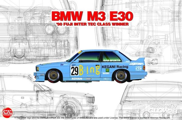 1/24 BMW M3 E30 &amp;#39;90 FUJI INTER TEC CLASS WINNER