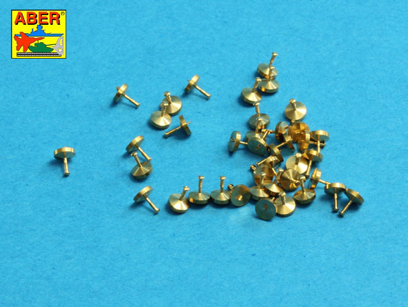 1/16 Turned rivets 0,9 x1,3 x 0,5mm 40 pcs.