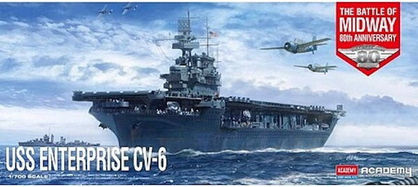 1/700 USS CV-6 ENTERPRISE &amp;quot;BATTLE OF MIDWAY*