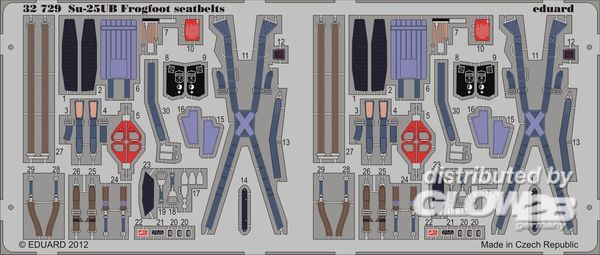 1/32 Su-25UB Frogfoot B seatbelts for TRU