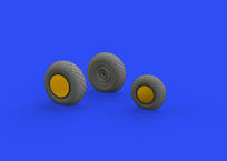 1/48  P-38J Wheels for Tamiya