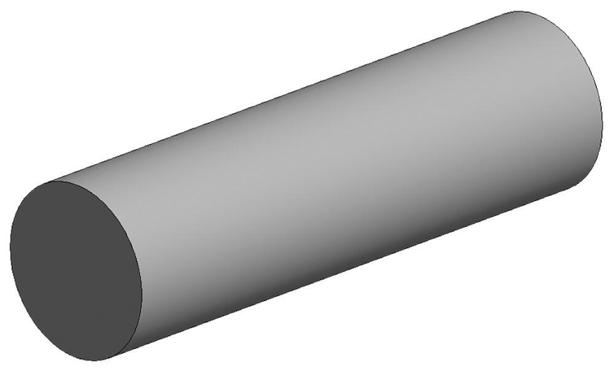 White polystyrene rod, diameter 2.50 mm, 0.01
