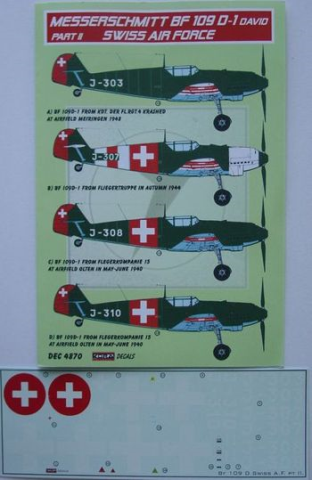 1/48 Messerschmitt Bf-109D-1 Part II Swiss Air Force