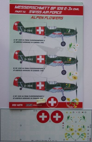 1/48 Messerschmitt Bf-109E-3A Emil (Swiss AF) Part IV