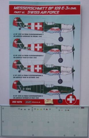 1/48 Messerschmitt Bf-109E-3A Emil (Swiss AF) Part VI