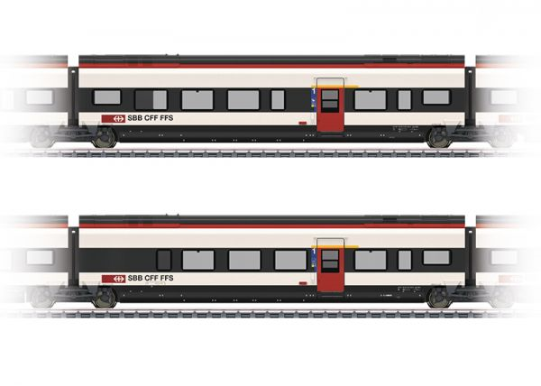 H0 Erg&amp;#228;nzungswagen-Set 3 zum RABe 501 Giruno