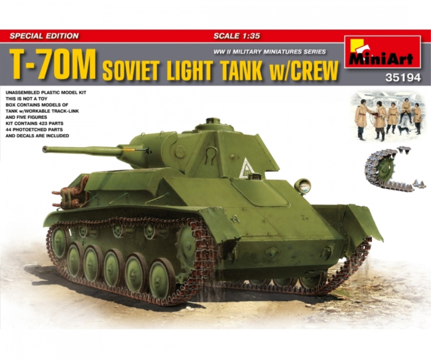 1/35 T-70M Tank with Crew