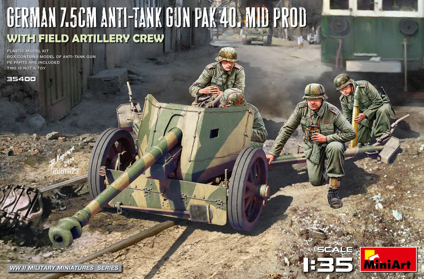 1:35 Dt. 7,5cm PaK 40 m.Crew (4) m Prod.