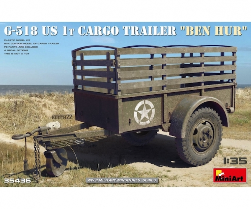 1/35 G-518 US 1to Cargo Trailer &amp;quot;Ben Hur&amp;quot;