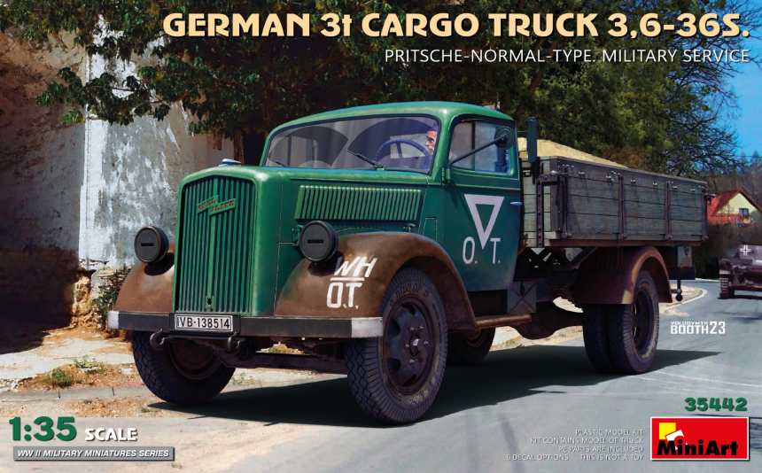 1:35 Dt. 3 To. Cargo Truck Pritschenw.