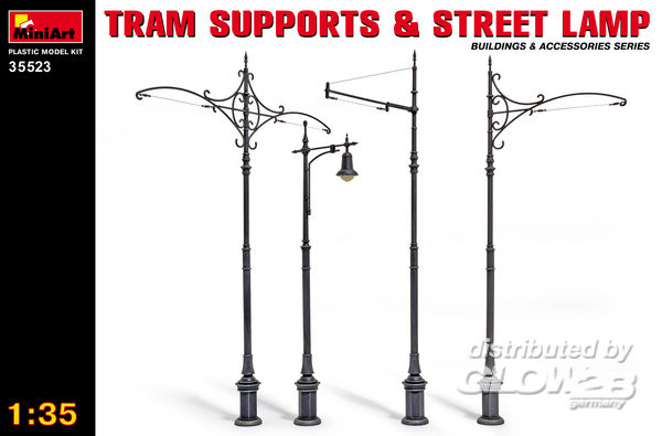 1/35 Tram Supports &amp;amp; street Lamps