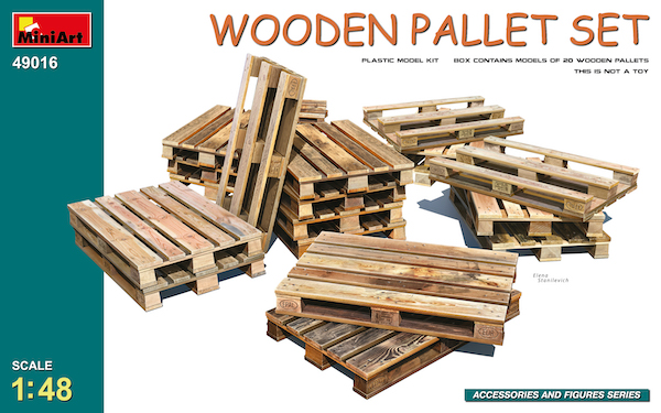 1/48 Holzpaletten Set (20 St&amp;#252;ck)