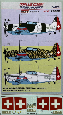 1/72 doFlug D.3801 Swiss air Force Part 3