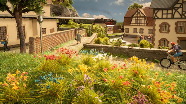 Blumen 250 St&amp;#252;ck, Farben gr&amp;#252;n-gelb, blau-wei&amp;#223;, Heide, Korn, Lavendel