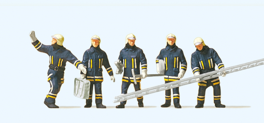 1:87  Feuerwehrm&#228;nner in moderner Einsatzkleid.