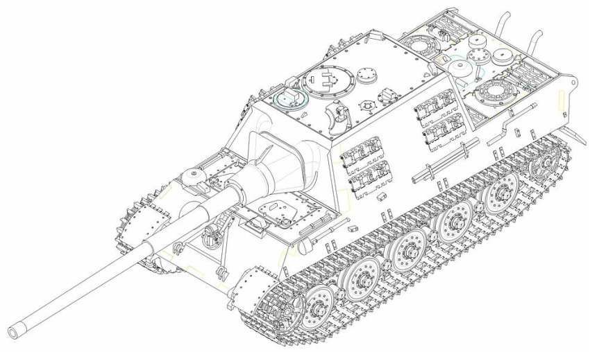 1/72 Jagdtiger with 128mm pal 44L-61