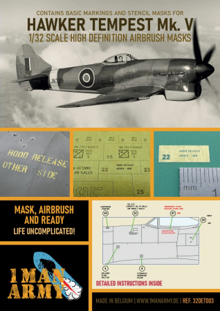 1/32 Hawker Tempest Mk V (all Brands) StencilMasks