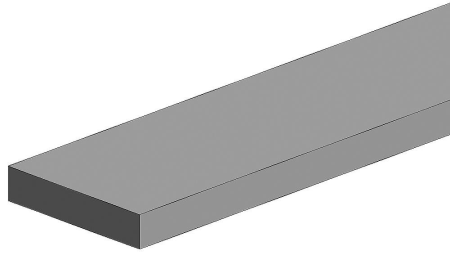 Scale 1:64: White polystyrene strips, 0.08