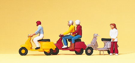 1:87  Motorroller Vespa-Fahrer