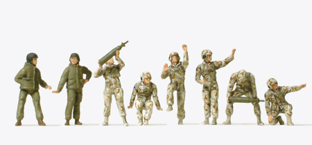 1:87  Panzerbesatzungen US Army 2000 8 Figuren, unbemalt