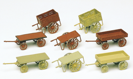 1:87  Handwagen, 8 Stück Bausatz