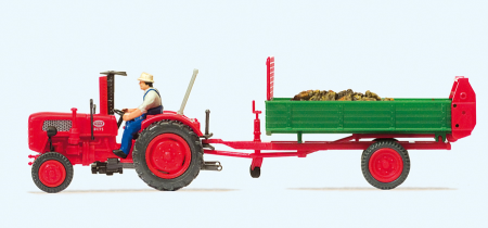 1:87  Ackerschlepper FAHR mit Einachs-Dungstreuer