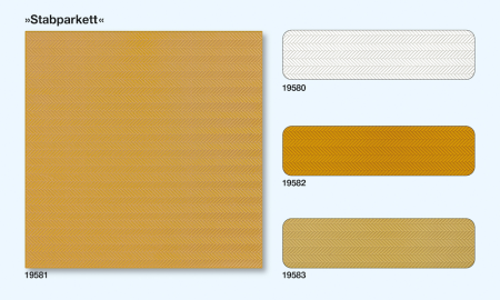 1:87  Stabparkett Eichefarben / 3 Platten 95 x 95mm