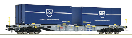 Container carrier wagon + SBB Cargo