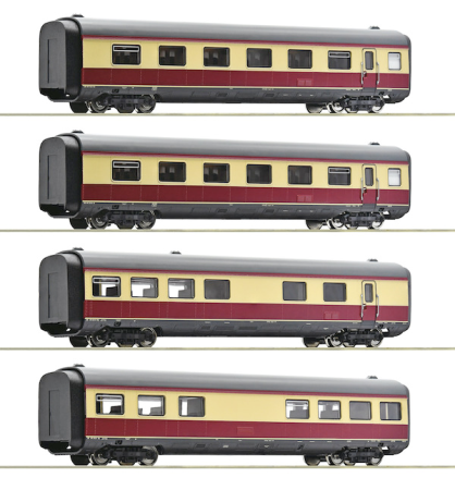 H0 4-tlg. Set: Mittelwagen zum Gasturbinentriebzug BR 602, DB