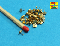 1/16 Turned rivets 0,9 x1,3 x 0,5mm 40 pcs.