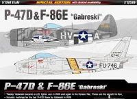 1/72 P-47D &amp;amp; F-86E GABRESKI LIM.ED.