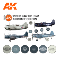 WWII US Navy &amp; USMC Aircraft Colors SET 3G