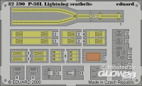 1/32P-38L Lightning seatbelts f&amp;#252;r Trumpeter Bausatz 02227