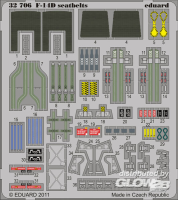 1/32F-14D seatbelts for Trumpeter