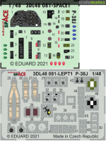 1/48 P-38 J Space  3-D Decal  for Tamiya