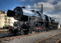 Locomotive &amp;#224; vapeur lourde. s&amp;#233;rie 5519. avec tender bassine pour t